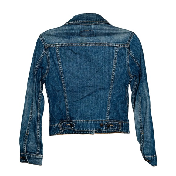 Levi's Denim Jean Jacket S Small Blue Cotton Casual Trendy Red Tag - Picture 5 of 11
